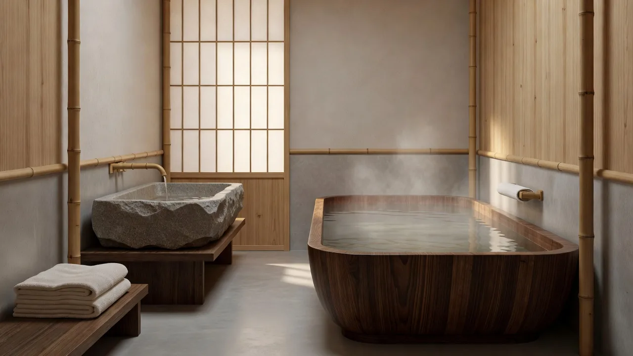 Wooden Bathtub