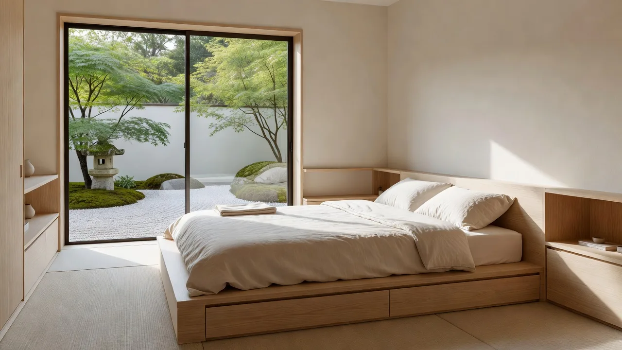 Wooden Platform Bed