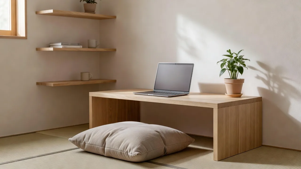 Home Office with Low Desk